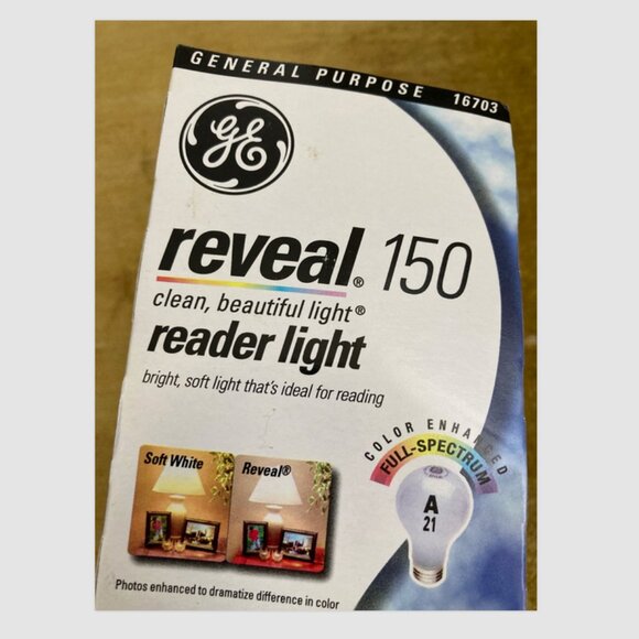 Sale is for ONE GE Reveal 150, Bulb, please see pictures. - Picture 6 of 7